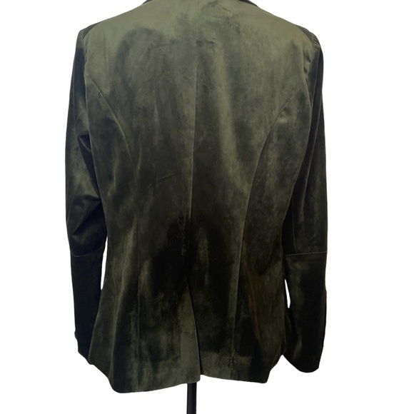 JOH Olive Green Military Oversized Classic  Blazer/Jacket Detail Buttons  Size S - Picture 3 of 10